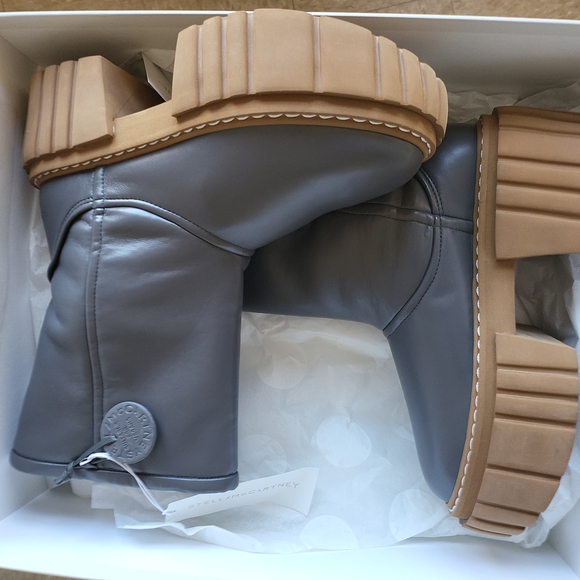 Stella McCartney Shoes - Stella McCartneyEmilie Matte Vegetarian Leather Boot..Color: LEAD.Sz: 10 nib